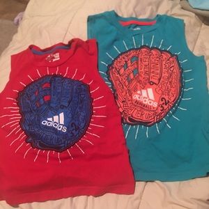 Two adidas tanks-size 6